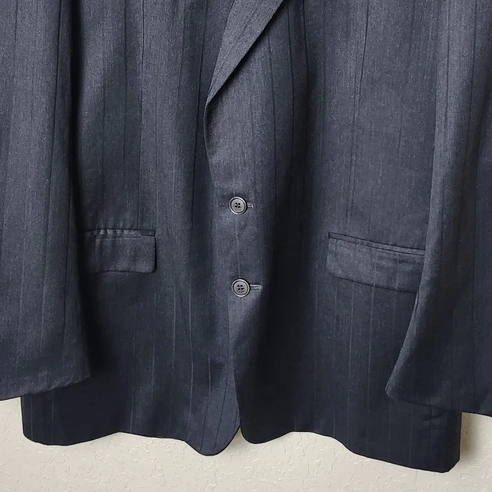 Sergio Valentino Collection Oreste Boggio Casero Wool Blazer Charcoal Mens